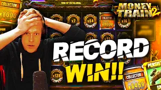 RECORD WIN ON MONEY TRAIN 2! | MY BIGGEST WIN EVER!